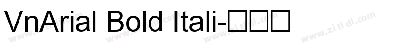 VnArial Bold Itali字体转换